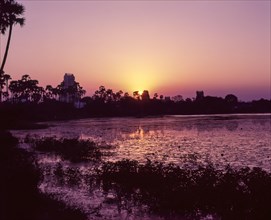 Sunset in Kancheepuram temple city