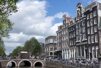 Typical houses on the Prinsengracht in Amsterdam