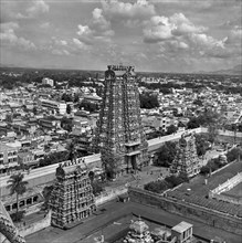 Birds Eye View Of Meenakshi Temple