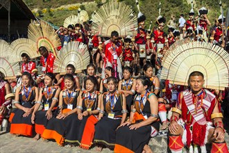 Performers gathered at the Hornbill Festival