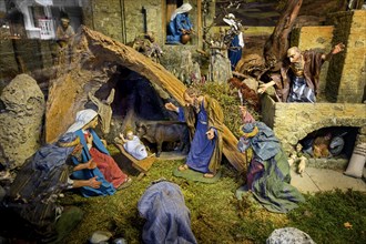 Nativity scene in St. Anton Catholic Church in Kempten Allgaeu