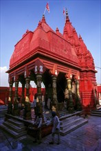 Durga temple also known as Monkey temple in Varanasi