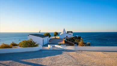 The Chapel of Nossa Senhora da Rocha on the promontory overlooking the beach of the same name. Portugal