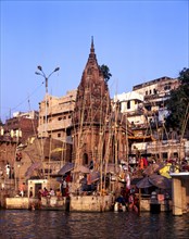 The Grandeur of the Manikarnika Ghat all the various 'Landings' and 'Places of access along the River Bank is an Unforgettable Sight