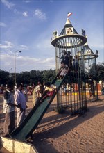 Children playing in Voc park at Coimbatore