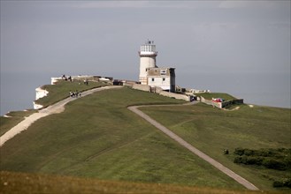 In 1831 construction began on Belle Tout lighthouse on the next headland west from Beachy Head. It became operational in 1834. Because mist and low clouds could hide the light of Belle Tout
