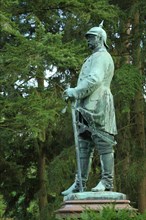 Statue of Otto von Bismarck 1815-1898 in Nerotal-Anlagen in Wiesbaden