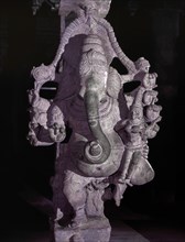 God Ganesha statue in art Museum 1000 pillared hall in Meenakshi Amman temple