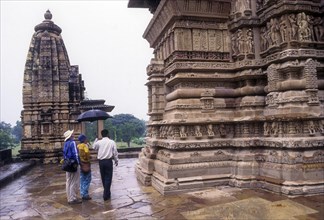Lakshmana temple of the western group of temples in the Khajuraho complex