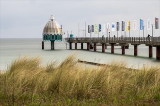 Diving gondola and pier in Zingst