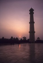 Sunset behind the minarets