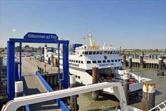 Ferry North Frisia in the port of Wyk auf Foehr