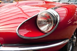 Detail of Vintage car Jaguar Jaguar E-Type