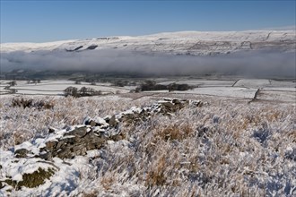 Upper Wensleydale near Hawes snow covered