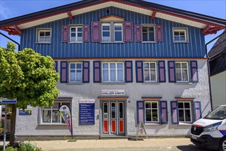 Colourful wooden facade