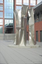 Sculpture Three Graces by Ewerdt Hilgemann 2011 at Messer-Platz in Bad Soden