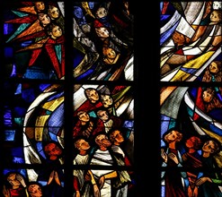 Ascension window by Wolf Dieter Kohler in Ulm Cathedral