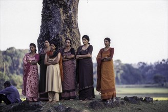 Kodava women in their traditional dress at Madikeri