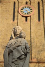 Madonna figure from the Marienbrunnen in front of the St. Marien Church in Biebrich