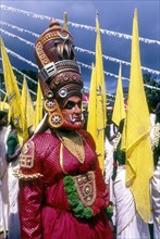Kummatti in Athachamayam celebration in Thripunithura during Onam near Ernakulam