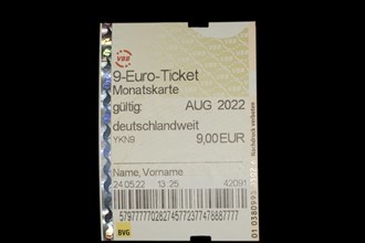 9 euro Ticket for the month of August
