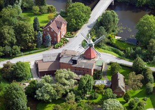 Aerial view of the Reitbrook windmill