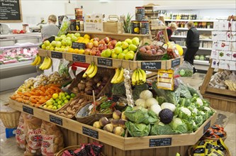 Fruit and vegetable in farm shop