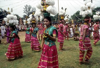 Karagam dance performance in Atham festival in Thrippunithura near Ernakulam