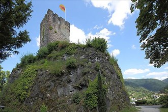 Castle tower of the castle in Hornberg