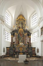 Chancel of the baroque St. John's Church in Donaueschingen