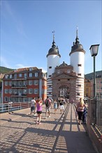 Bridge Gate at the Karl-Theodor-Bridge Old Bridge in the Old Town