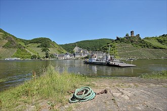 Ferry across the Moselle to Beilstein with Metternich Castle