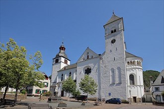 Romanesque Collegiate Church of St Castor and Moselle Cathedral on Lindenplatz in Karden