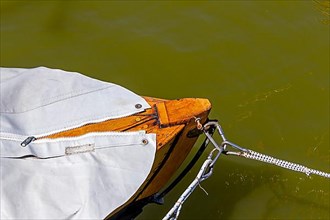 Boat bow with protective cover
