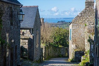 View from Locronan to the bay of Douarnenez