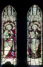 Stained glass in C. S. I Christ Church