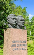 Monument to cosmonauts Waleri Bykowski and Sigmund Jaehn