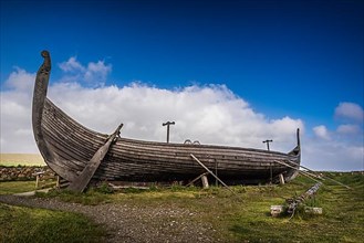 Reconstruction of a Viking longboat