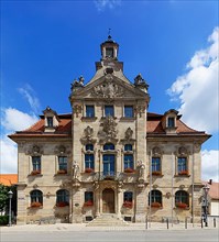 Town hall with rich facade decoration