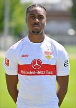 Maxime Awoudja VfB Stuttgart Portraittermin VfB Stuttgart 2022 2023 Licence Player Football 1. Bundesliga Men GER Stuttgart 05. 07. 2022