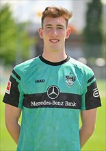 Goalkeeper Florian Schock VfB Stuttgart Portraittermin VfB Stuttgart 2022 2023 Licence Player Football 1. Bundesliga Men GER Stuttgart 05. 07. 2022