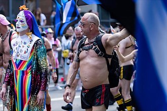 Homosexual men at the CSD parade