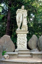 Hercules Statue in the Azalea and Rhododendron Park Kromlau