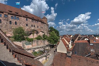 View of the old town and the Kaiserburg