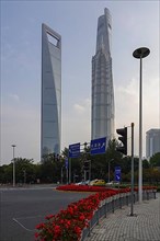 The tallest skyscrapers in the Pudong Special Economic Zone: Shanghai World Financial Center