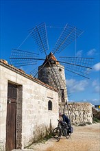 Traditional windmill for salt extraction