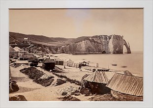 Etretat France c. 1864 Photo by Louis Alphonse Davanne