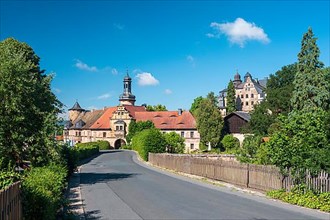 Castle and village of Wernstein near Kulmbach