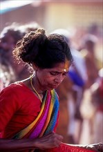 A devotee in Bharani festival in Kodungallur