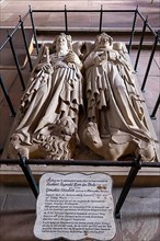 Tomb of Elector Ruprecht III of the Palatinate and his woman Elisabeth in the Heiliggeistkirche in Heidelberg